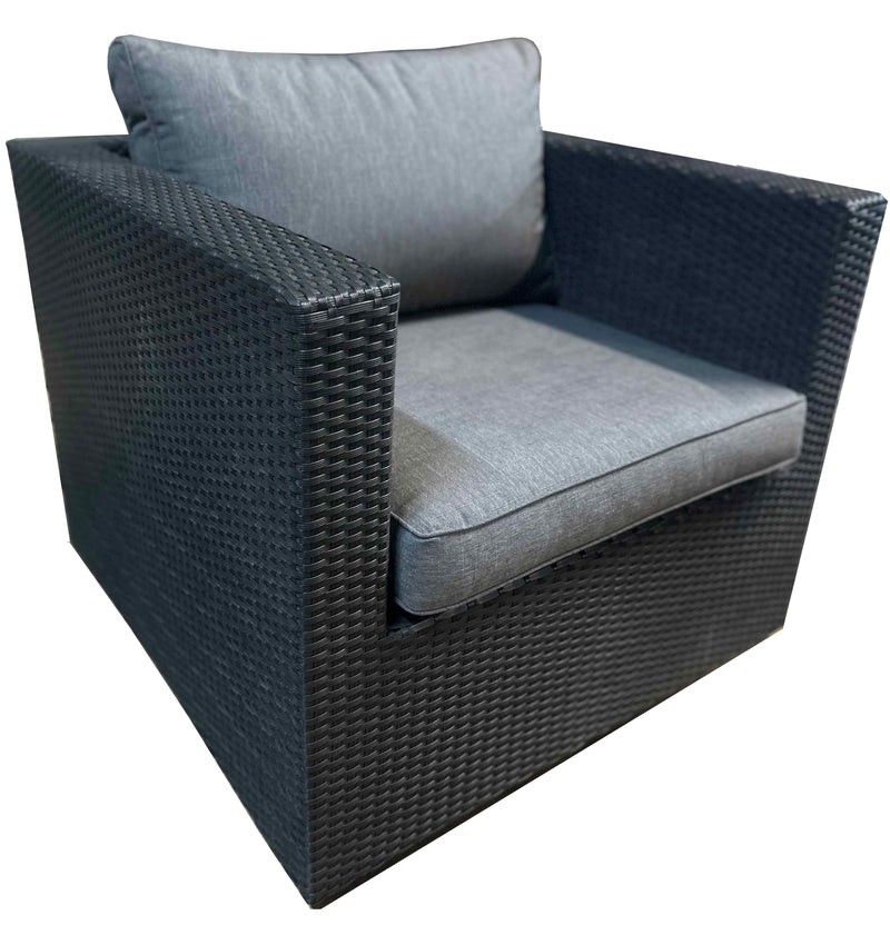 Black Wicker Armchair